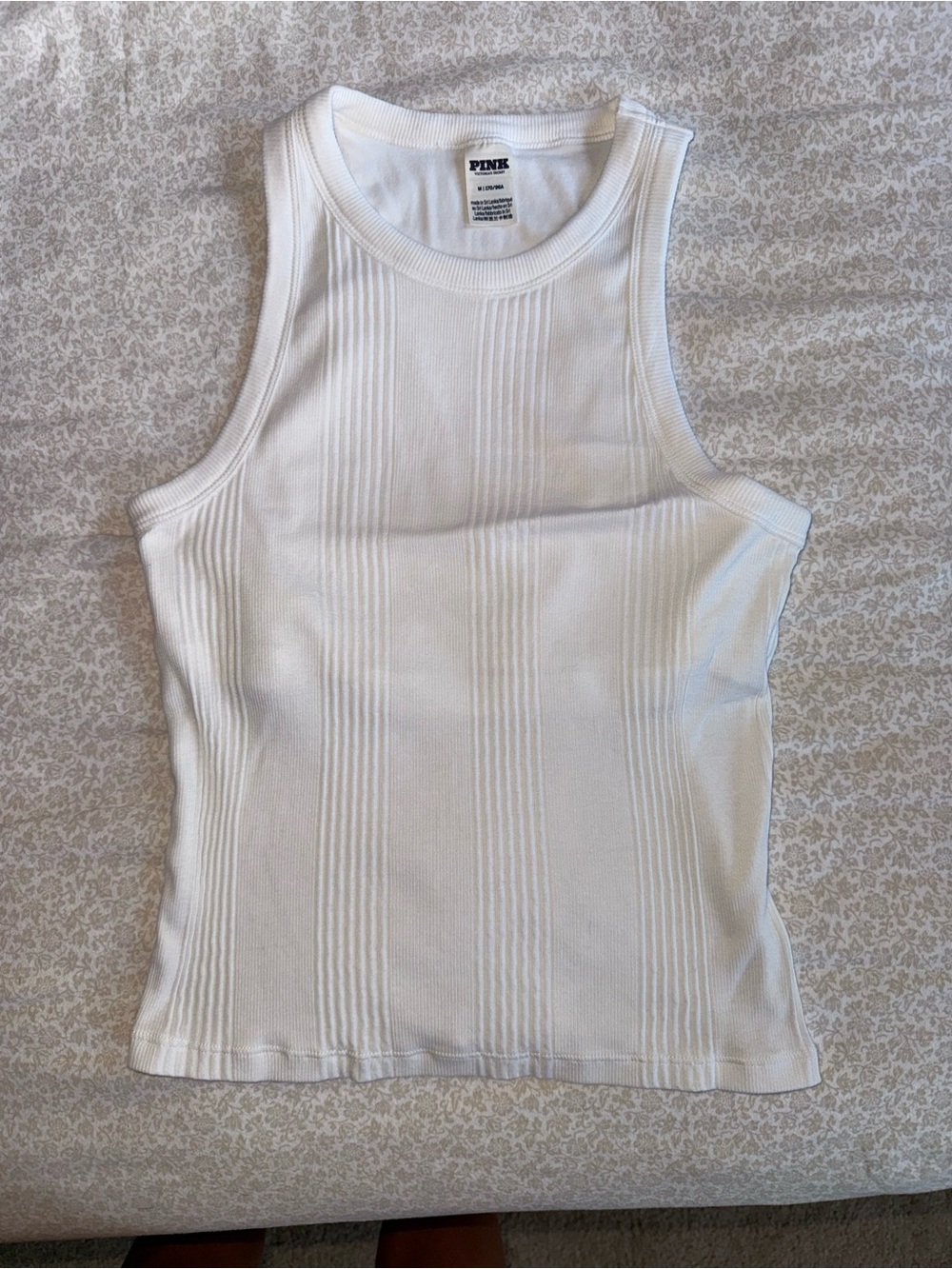 PINK Victoria's Secret Ribbed High-Neck Tanks